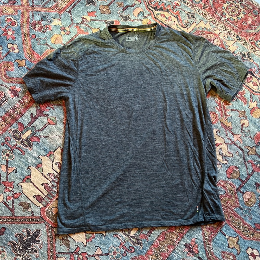 Grey men’s Smartwool tshirt